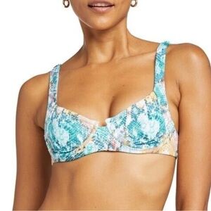 NWT Vitamin A Bermuda Demi Bralette Bikini Top size 8 new